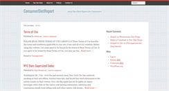 Desktop Screenshot of consumerdietreport.org