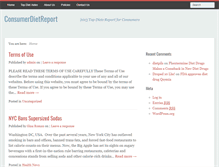Tablet Screenshot of consumerdietreport.org